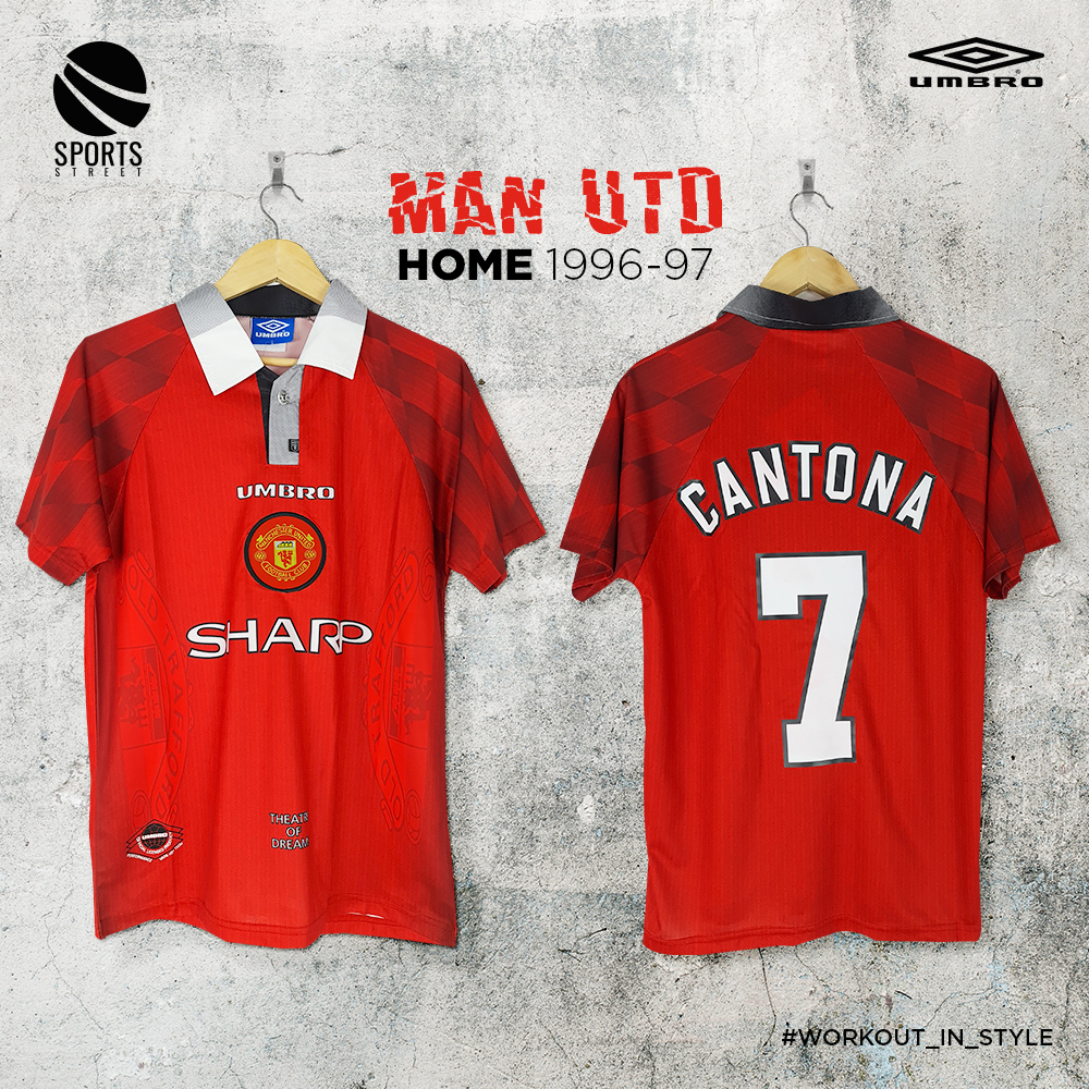 Manchester United Home CANTONA Classic Soccer Jersey 96-97